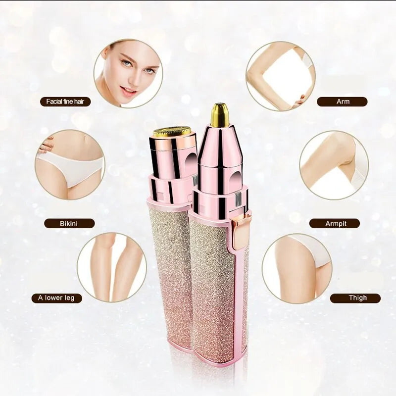 2 in 1 Electric Eyebrow Trimmer